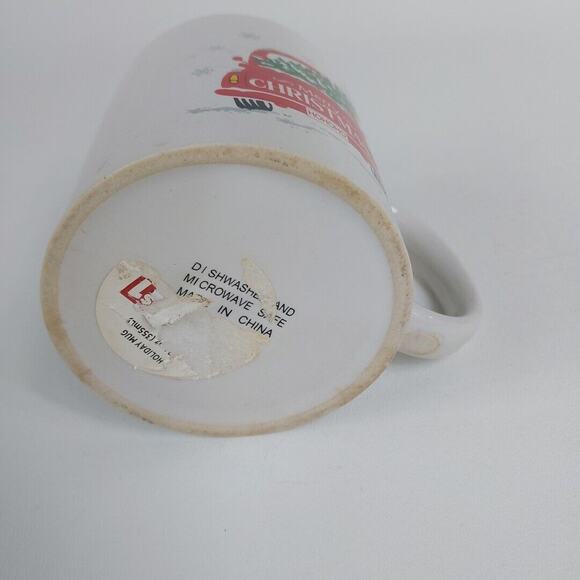 Christmas Coffee Mug with Tree and Old Red Truck Merry Christmas Design - Picture 4 of 4